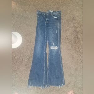 Classic Blue Distressed Women Jeans